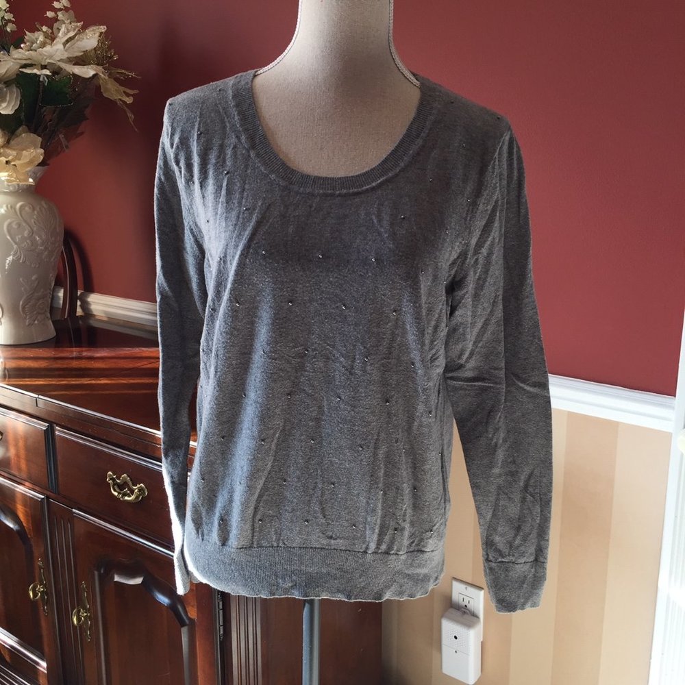 Banana Republic Gray colored Sweater with beads